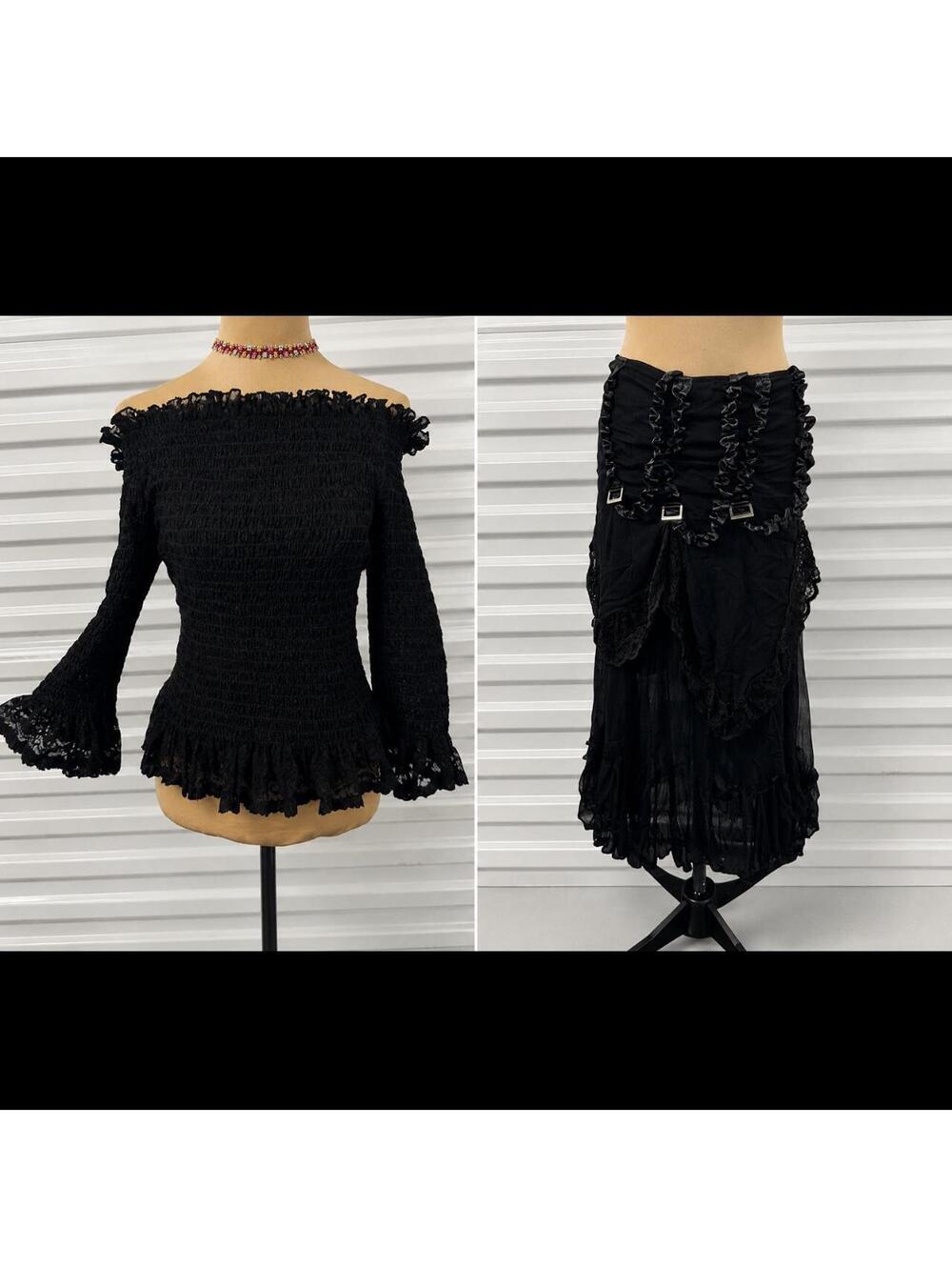 Y2K vintage euro Goth set